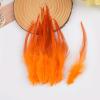 200pcs Orange Feathers for Crafts, 5-7Inch Rooster Saddle Hackle Crafting Feather for Dream Catcher Supplies Wedding Home Party Decoration Earrings DIY Craft view 2