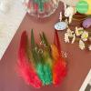 200pcs Orange Feathers for Crafts, 5-7Inch Rooster Saddle Hackle Crafting Feather for Dream Catcher Supplies Wedding Home Party Decoration Earrings DIY Craft view 4
