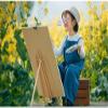 Easel Desktop Trapezoidal Easel, Child Small Easel Sketch Oil Painting En Easel view 3