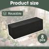 GNRZZT 8 Pcs Reusable Floral Foam Blocks, 9" L x 3" W x 3" H Black Dry Flower Foam for Artificial Flowers, Foam for Wedding, Birthdays, Pary, Home Decorations view 2