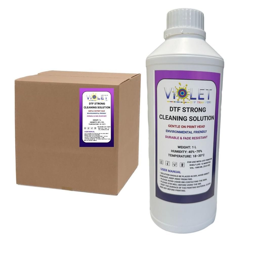 DTF Strong Cleaning Solution 20L Deep Printhead & Capping Station Cleaner for DTF Printers Ep-Son I3200 L1800 TX800 Printer Cleaner Removes Heavy Ink Buildup Restores Ink Flow & Printhead Recovery