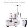 180W 250W 300W Household Four Thread Lockstitch Sewing Machine Overlock Sewing Electric Overlock Sewing Machine Home Use (250w pinke) view 3