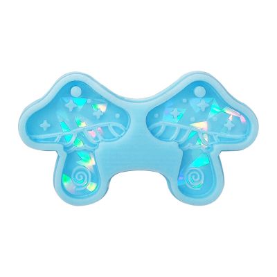 Earring Resin Mold Silicone Pendant Casting Epoxy for Keychain Jewelry Making Mushroom Uv/Molds Kit Kit Bundle Uv Pendant Earrings