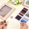 CABODYALS 20 Rolls 2000M Hand Sewing Thread Assortment Set with Storage Box Polyester Embroidery Cross Stitch Threads Spool Kit for Sewing Making Crafts Beginners Stitching DIY Crocheting Knitting view 3