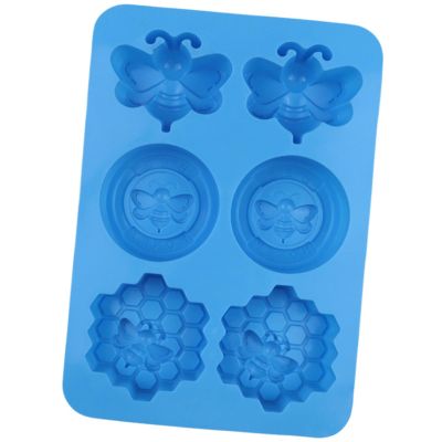 FACAILUO 6 Cavity Silicone Honeys Comb Cake Mold for Baking Nonstick Easy Releases Oven Safe Kitchen Tool Soap Making Supplies
