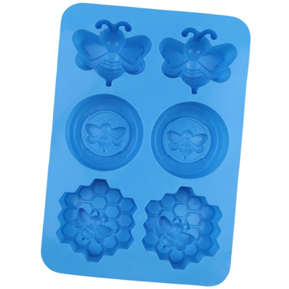 FACAILUO 6 Cavity Silicone Honeys Comb Cake Mold for Baking Nonstick Easy Releases Oven Safe Kitchen Tool Soap Making Supplies