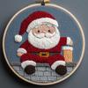 Punch Needle kit for Beginners, Cute Santa Claus Festive DIY Handmade Punch Stitching kit for Adults, Needle Punch Kits for Adults, Creative Handmade Seasonal Holiday Set view 1