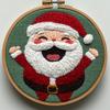 Punch Needle kit for Beginners, Cute Santa Claus Holiday DIY Handmade Punch Stitching kit for Adults, Needle Punch Kits for Adults, Seasonal Creative Craft Set view 1
