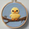 Punch Needle kit for Beginners, Sweet Yellow Duck Punch Stitching kit for Adults, Needle Punch Kits for Adults, Creative Handmade Home Set view 1
