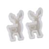 QWQJ 2Pcs Reindeer Silicone Candle Mold for Candle Soap Christmas Home Decoration Food Grade Silicone Mold for Epoxy Resin view 1