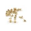 100Pcs Solid Brass Belt Screws Chicago ARC Cap Binding Rivet Buttons for Photo Album Leather Craft Studs Wallet Head 8MM(5mm) view 1