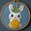 Punch Needle kit for Beginners, Cute Short-Legged Bunny Relaxing Punch Stitching kit for Adults, Needle Punch Kits for Adults, Handmade DIY Home Decor view 1