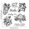 Christmas Element Bells Stamps and Cutting Dies for Card Making DIY Transparent Silicone Clear Stamp and Metal Die Cuts Sets for Scrapbooking Paper Greeting Cards Decor Seals Craft Supplies view 2