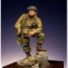 Bhowsa 1/24 WWII Soldier Resin Model Kit Unpainted and Unassembled Resin Model//J9K5X6 view 1