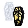 QWQJ Halloweens Coffins Silicone Mould for Lamp Candle and Craft with Detailed Engraving view 3