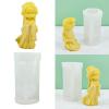 QWQJ Ancient Dolls Candle Silicone Mold Girl Plaster Soap Resin Mold Chocolate Cake Baking Tool Home Deco view 2