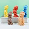 QWQJ Ancient Dolls Candle Silicone Mold Girl Plaster Soap Resin Mold Chocolate Cake Baking Tool Home Deco view 3