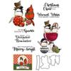 Christmas Decorative Bird Stamps and Cutting Dies for Card Making DIY Transparent Silicone Clear Stamp and Metal Die Cuts Sets for Scrapbooking Paper Greeting Cards Decor Seals Craft Supplies view 1