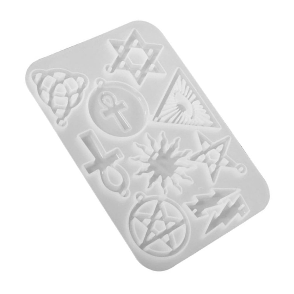 Gatuida Non-Sticky Silicone Mold for DIY Jewelry Making Epoxy Resin Pendant and Earring Mold for Crafting Necklaces and Bracelets Reusable Resin Casting Tray