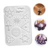 Gatuida Non-Sticky Silicone Mold for DIY Jewelry Making Epoxy Resin Pendant and Earring Mold for Crafting Necklaces and Bracelets Reusable Resin Casting Tray view 3