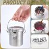 UNICRAFTALE Paint Brush Cleaner Set Stainless Steel Double Dipper Palette Cups and Portable Paint Brush Washer Holder Dipper Painting Pot Container with Lid and Clip for Drawing Oil Cleaner view 4