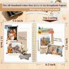 Hiwhy 8.5x11 Inch Scrapbook Photo Album, Linen Cover DIY Scrapbooks with 30 Sheets Plastic Sleeves 60 Pages Memory Book for Wedding Birthday Baby Travel (Beige) view 3