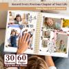 Hiwhy 8.5x11 Inch Scrapbook Photo Album, Linen Cover DIY Scrapbooks with 30 Sheets Plastic Sleeves 60 Pages Memory Book for Wedding Birthday Baby Travel (Beige) view 4
