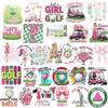 30pcs Golf Stickers for Women, Waterproof Vinyl Golf Girl Sticker Pack, Cute Pink Golf Decals for Water Bottles, Laptops, Tumblers, Golf Carts, Journals view 1