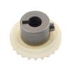 GZYF 1 Pc Vertical Upper Top Shaft Gear 353273-002 White & Black for Singer Sewing Machines, Including: for 1802, for 1803 view 4