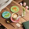 CYNART 8 Pcs Diamond Art Coasters Kit with Holder, Fruit Diamond Painting Coasters Complete Kit, Gem Art Coaster for Women, Teens and Beginners, Relaxing DIY Craft Gift view 2