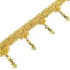 1pcs 1 Meter Braided Beaded Fringe Trim - Elegant Tassel Trimming for Sewing, Upholstery, and Home Decor(Purple) view 4