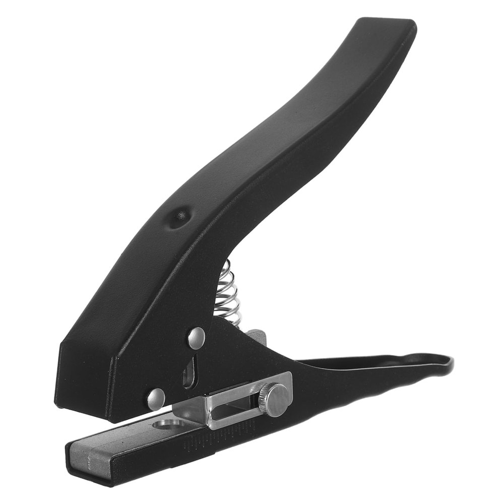 LALAFINA Portable Single Hole Puncher Manual Paper Puncher for Plastic Cards Thick Paper Crafts Office Use Handheld Round Hole Punch Compact and Easy to Carry