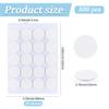 SOFPLATE 500Pcs Taper Candle Holder Stickers Candle Stick Stickers Double Sided Wick Small Flat Round Dot White Adhesive Inserts Paper Stick Grips Sheets for Candlewick Taper DIY Holder Accessories view 2