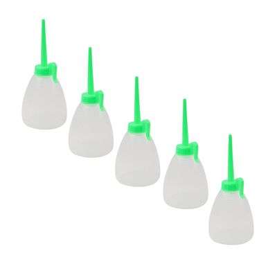 Liru 5pcs Plastic Oil Can Oiler Bottle Dispenser 180ml Hand Pump Clear for Sewing Machine Universal Sewing Machine