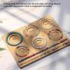 Zunate Solid Wood Bead Boards for Jewelry Making, Combi Beading Board with Grooved Sizes 15-20cm, Beading Trays Design Mats for Bracelet, Ideal Gift for Crafters view 2