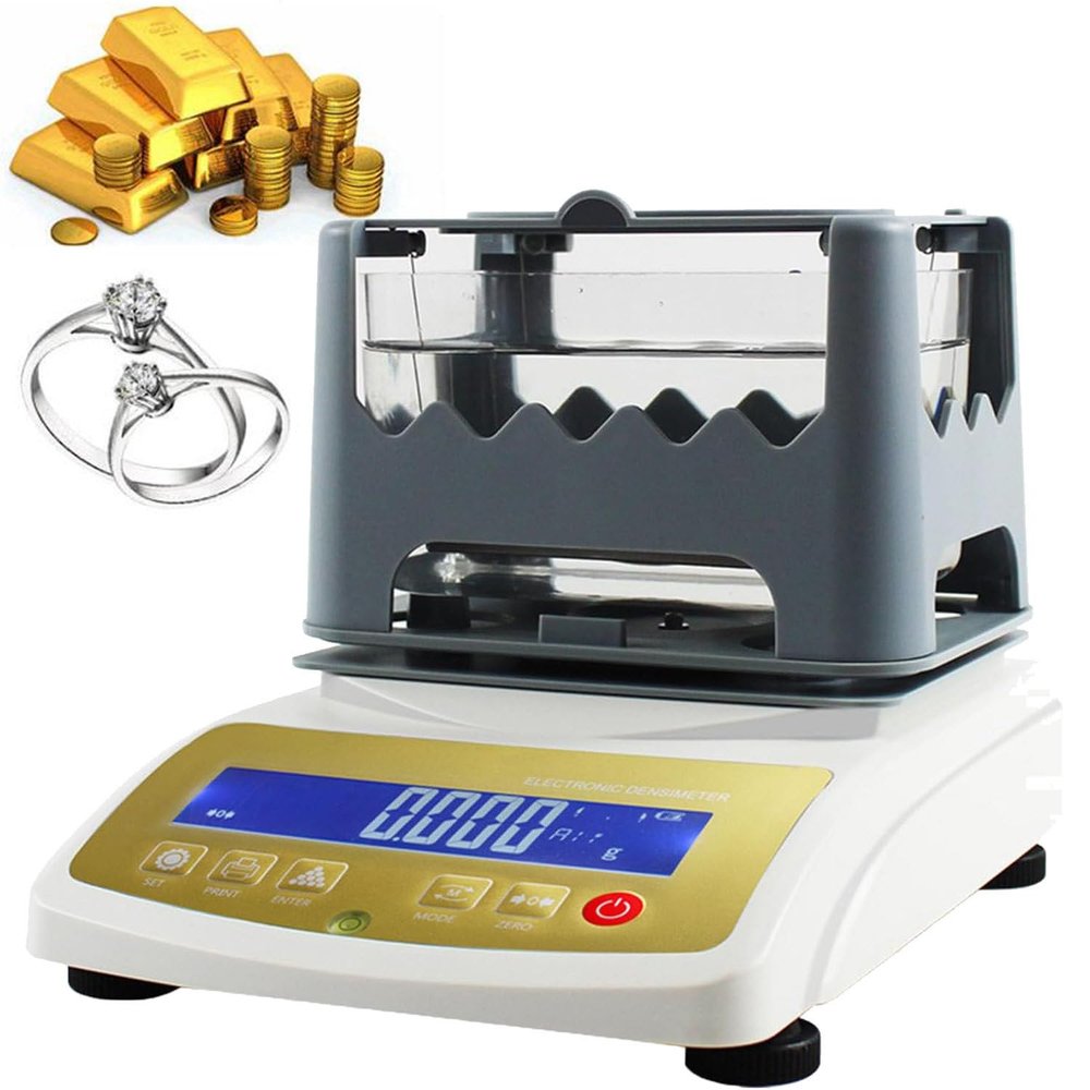 ToayNia Digital Electronic Gold Purity Tester Machine,Precious Metal Authenticity Tester,Gold Purity Testing Machine,Gold Density Meter,Purity Density Meter XF-120K