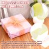 PATIKIL 1.6 Inch Metallic Wire Ribbon, Christmas Wired Sheer Ribbon Wired Wavy Roll Metallic for Bows Gift Wrapping Wreaths Party Home Decor Crafts Christmas Tree, 10 Yard(Light Yellow) view 3