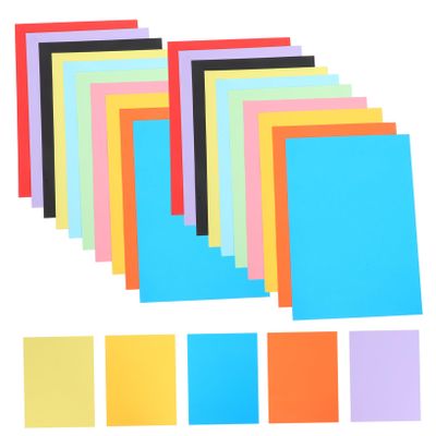 DEARMAMY 50pcs Multicolor Cardstock Paper Thick Colored Cardboard for DIY Crafts Classroom Art Drawing Projects Safe and Reliable Creative Paper