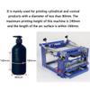 RCJCQSR Curved Bottle Screen Printing Machine Manual Cylinder Printing Machine Curved Screen Printing Machine Cylindrical Products with Diameter Less Than 80mm view 2