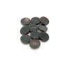10 Pcs 18MM Coffee Brown Round Flat Shank Buttons, Genuine Water Buffalo Horn Buttons for Suits, Blazers, Formal Wear - Premium Natural Material Sewing Buttons view 1