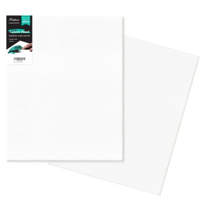 Canvas Boards 2-Pack 16"x20" Flat Canvas Panels, Primed Polyester-Cotton Blank Canvas Set for Painting, Acrylic, Oil, Gouache & Tempera, Art Supplies for Students, Beginners & Home Studio