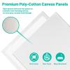 Canvas Boards 2-Pack 16"x20" Flat Canvas Panels, Primed Polyester-Cotton Blank Canvas Set for Painting, Acrylic, Oil, Gouache & Tempera, Art Supplies for Students, Beginners & Home Studio view 3