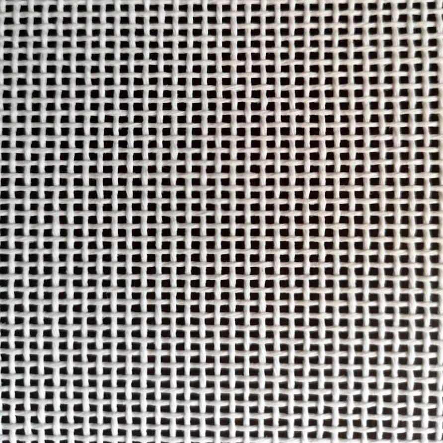 Mono Deluxe Needlepoint Canvas 13 Mesh Cotton, White Cross Stitch & Embroidery Fabric 17" x 14"