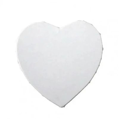 WOHATOO Love Heart-Shaped Canvas Cotton Wooden Painting Board, Thicken Blank Drawing Board 1 Piece(30cm)