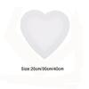 WOHATOO Love Heart-Shaped Canvas Cotton Wooden Painting Board, Thicken Blank Drawing Board 1 Piece(30cm) view 3