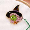 Caterpillar Cross Stitch Needle Minder - Witch for Cross Stitch, Sewing, Embroidery and Needlework Accessories, Enamel and Magnetic view 1