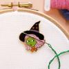 Caterpillar Cross Stitch Needle Minder - Witch for Cross Stitch, Sewing, Embroidery and Needlework Accessories, Enamel and Magnetic view 2