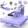 AKEYDIY 15" x 15" Slide Out Heat Press for T Shirts - Fast Heating for Sublimation, Industrial Even Heat Transfer & Precise Temp Control, Shirt Heat Press for Vinyl & Fabric Projects (15x15 Purple) view 1