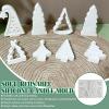 Christmas Tree Candle Molds, Tree Shape Silicone Mold for Scented Candle Making, DIY Xmas Gift Aromatherapy Wax Plaster Polymer Clay for Home Party Decoration (E) view 3