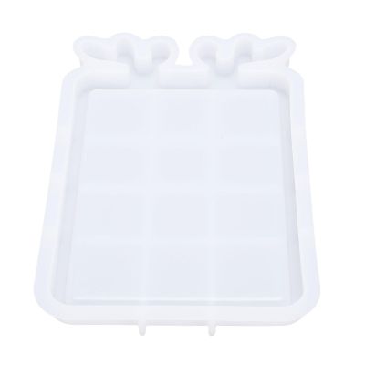 LAISANIM Deer Antler Tray Mold, Silicone Resin Mold for Serving Trays Jewelry Dishes, Flexible Reusable Craft with Unique Design for Resin Casting, DIY Crafts, Christmas Gifts